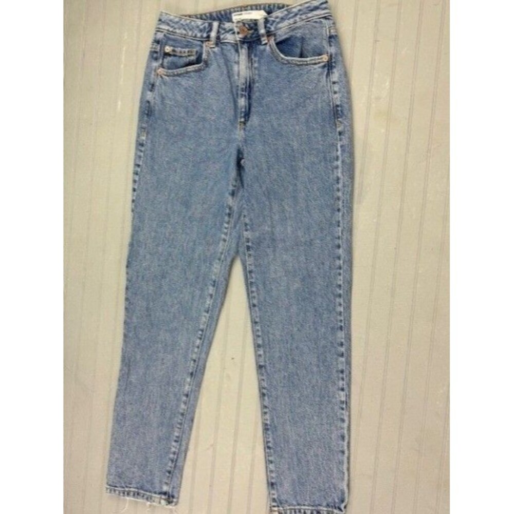 Garage Denim Size 24 Womens Mom Jeans Ankle Stretch Mid Rise Light Wash